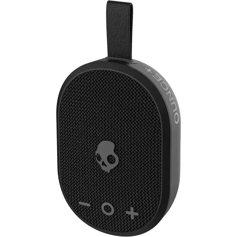 Skullcandy Ounce+ Wireless Bluetooth Speaker - IPX7 Waterproof with 16 Hour Battery, True Wireless Stereo, and Nylon Carry Strap, Black