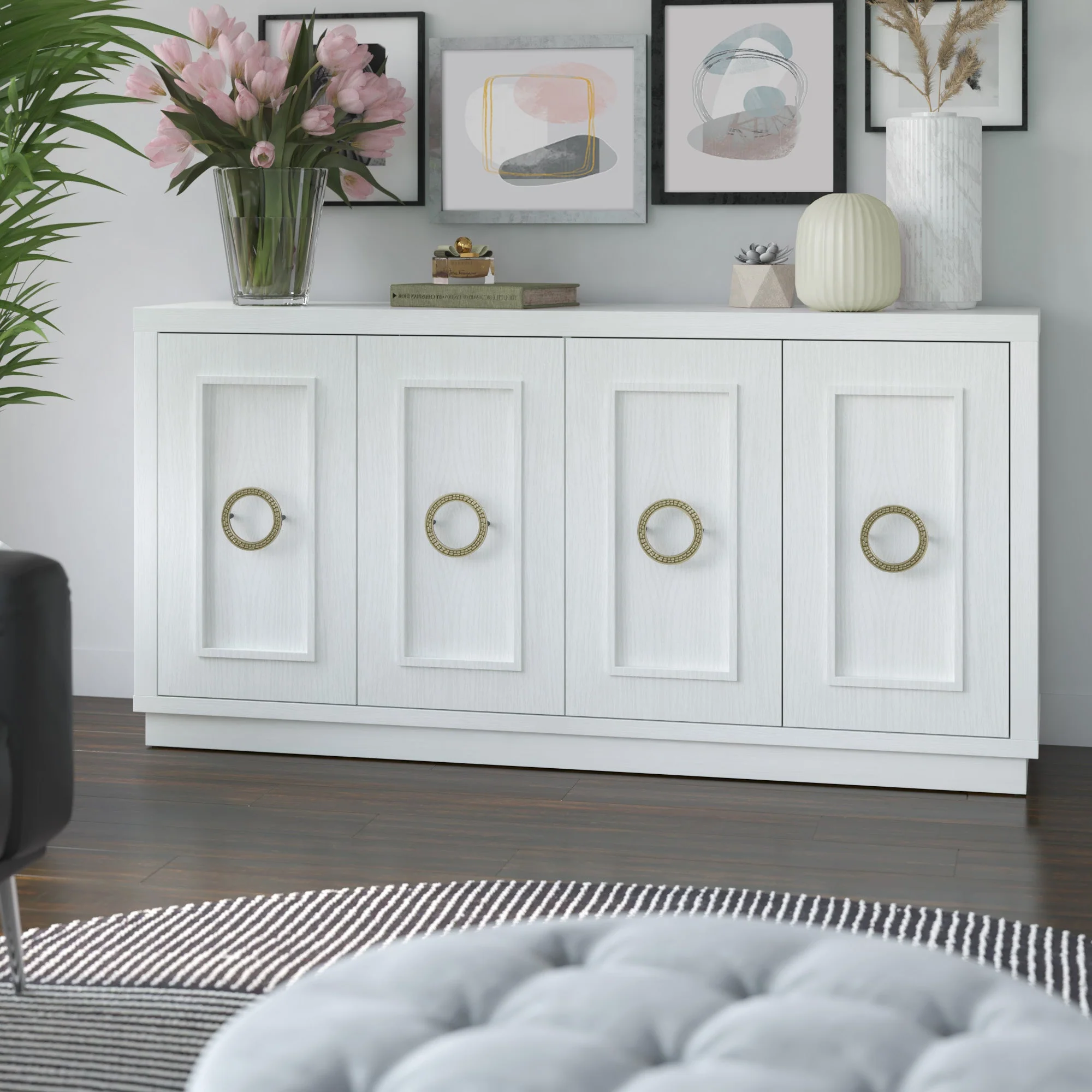 Stylish Dining Storage Double?Door Buffet Sideboard