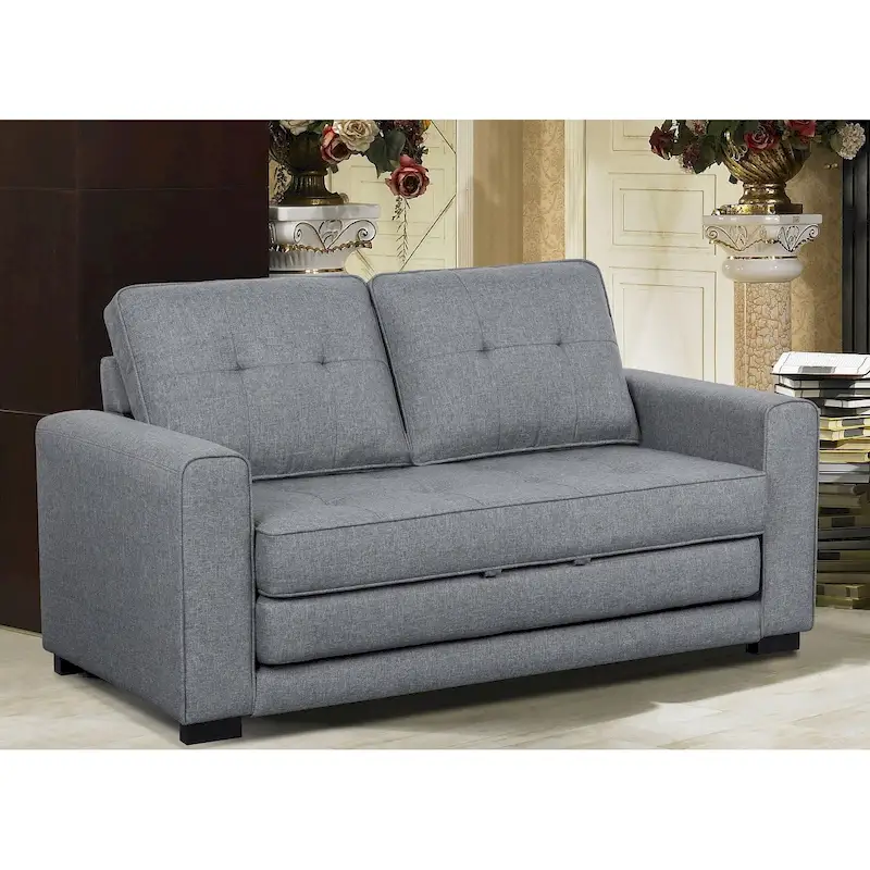 Daisy Modern Fabric Loveseat and Sofa Bed