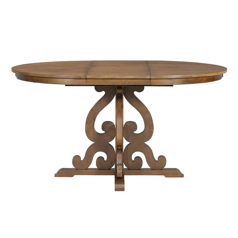 5-Piece Retro Functional Dining Set 1 Extendable Table