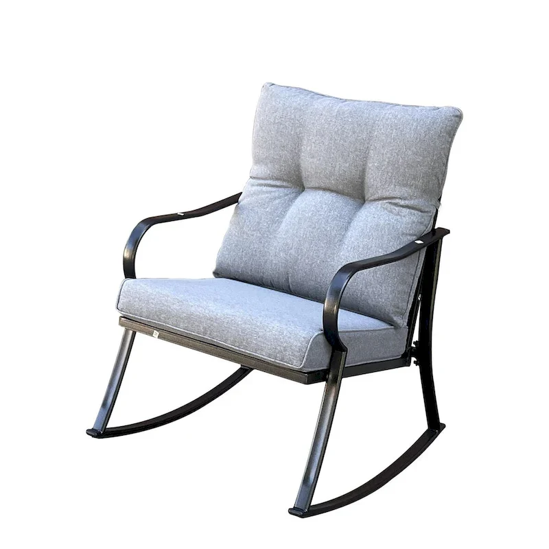 Rocker Set Chair and Teapoy Off-White