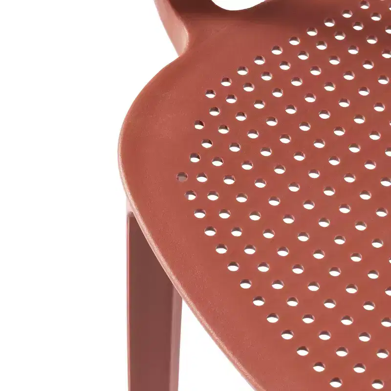 WestinTrends Playa 3-Piece Round Metal Bistro Dining Table Set And Stackable Resin Patio Dining Arm Chairs
