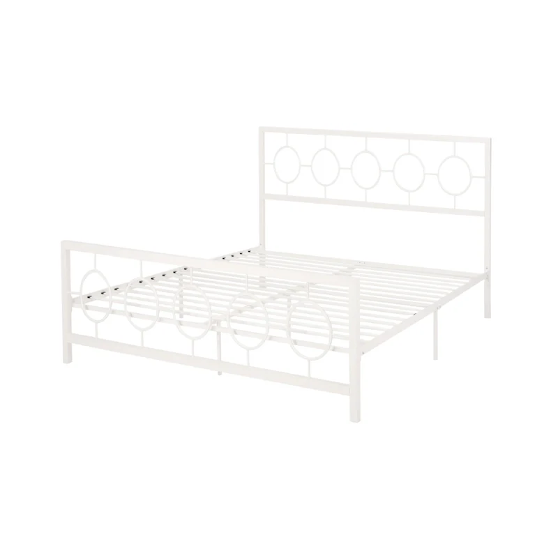 Francoise Modern Iron King Bed Frame by Christopher Knight Home