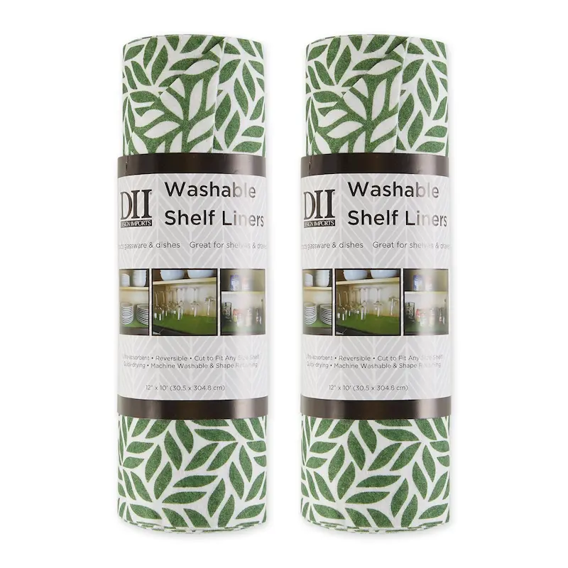 DII Grey Lattice Shelf Liner (Set of 2)