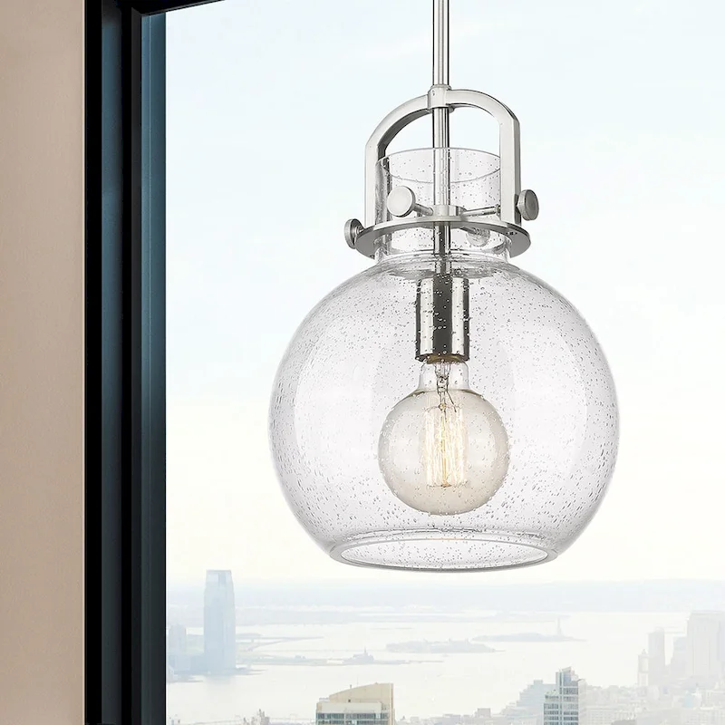 Innovations Lighting Newton Sphere - 1 Light 10  Stem Hung Pendant