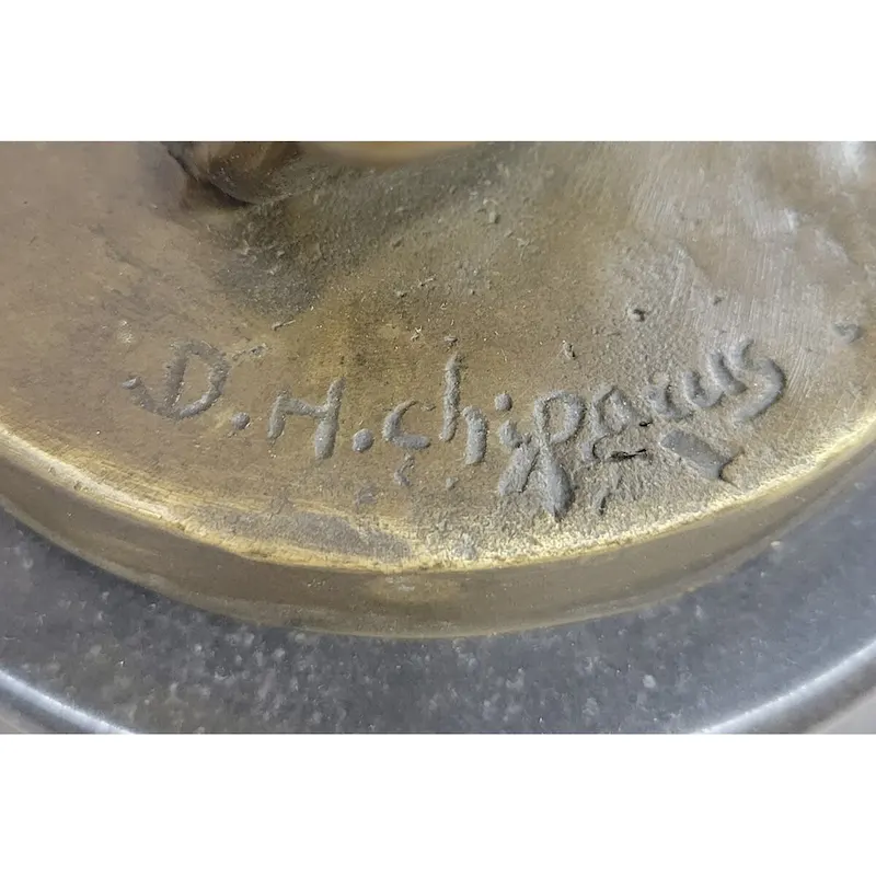 Illusion Of Virtue Art Deco Bronze Sculpture Statue By Demetre Chiparus