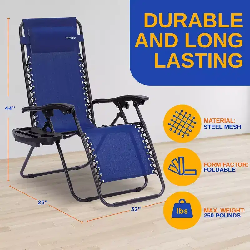 SereneLife Zero Gravity Lounge Chair
