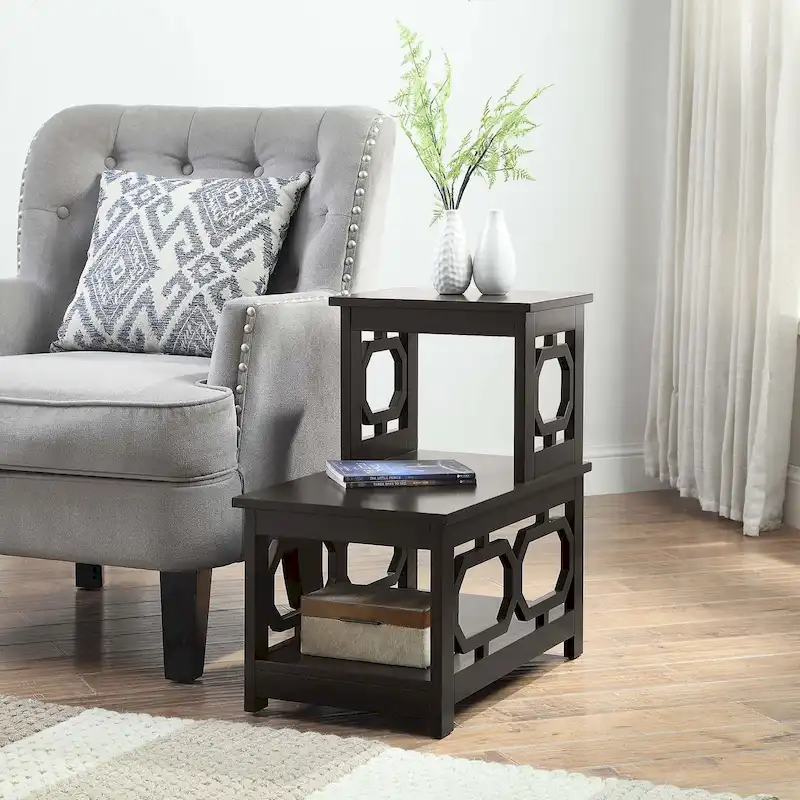 2 Step Chairside End Table
