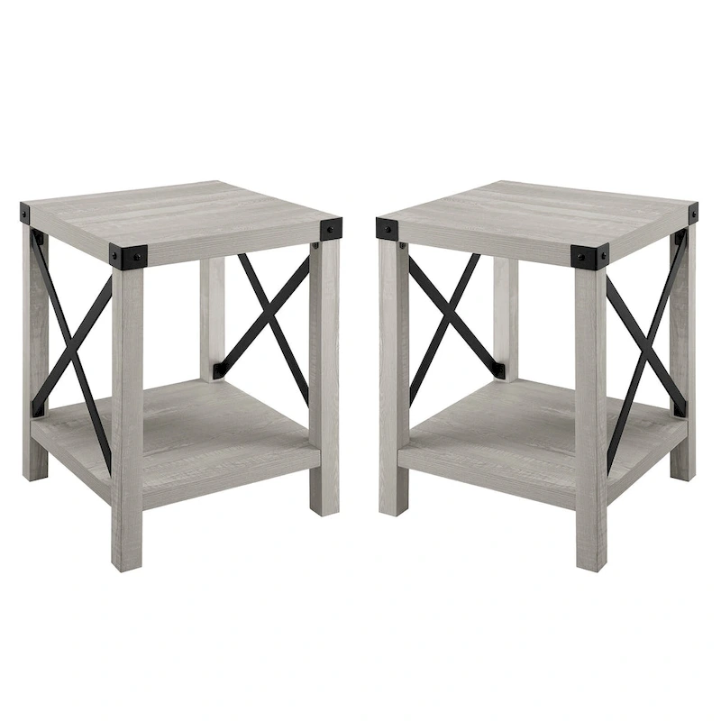 Middlebrook Kujawa 18-inch X-side Accent Table (Set of 2)