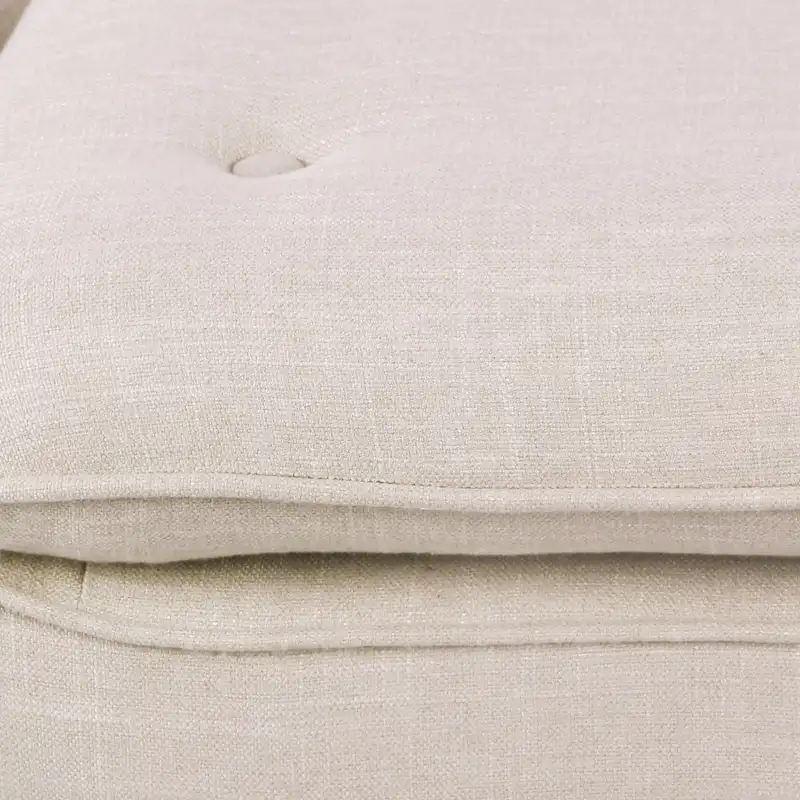 Newcastle Fabric Tufted Bench