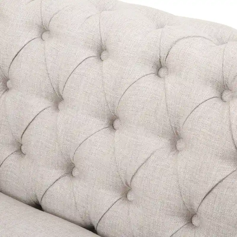 Chesterfield Club Chair with Tufted Upholstery