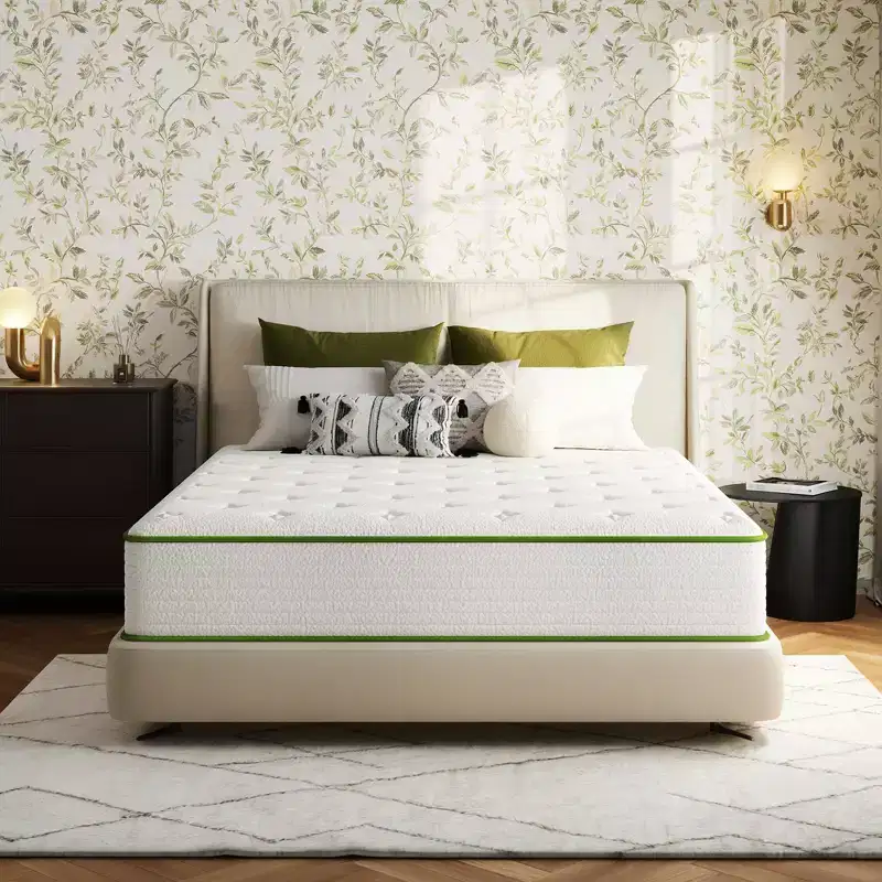 Swedrea Hybrid Mattress Medium Anti Static Cooling Gel Memory Foam Antisensitivity in White