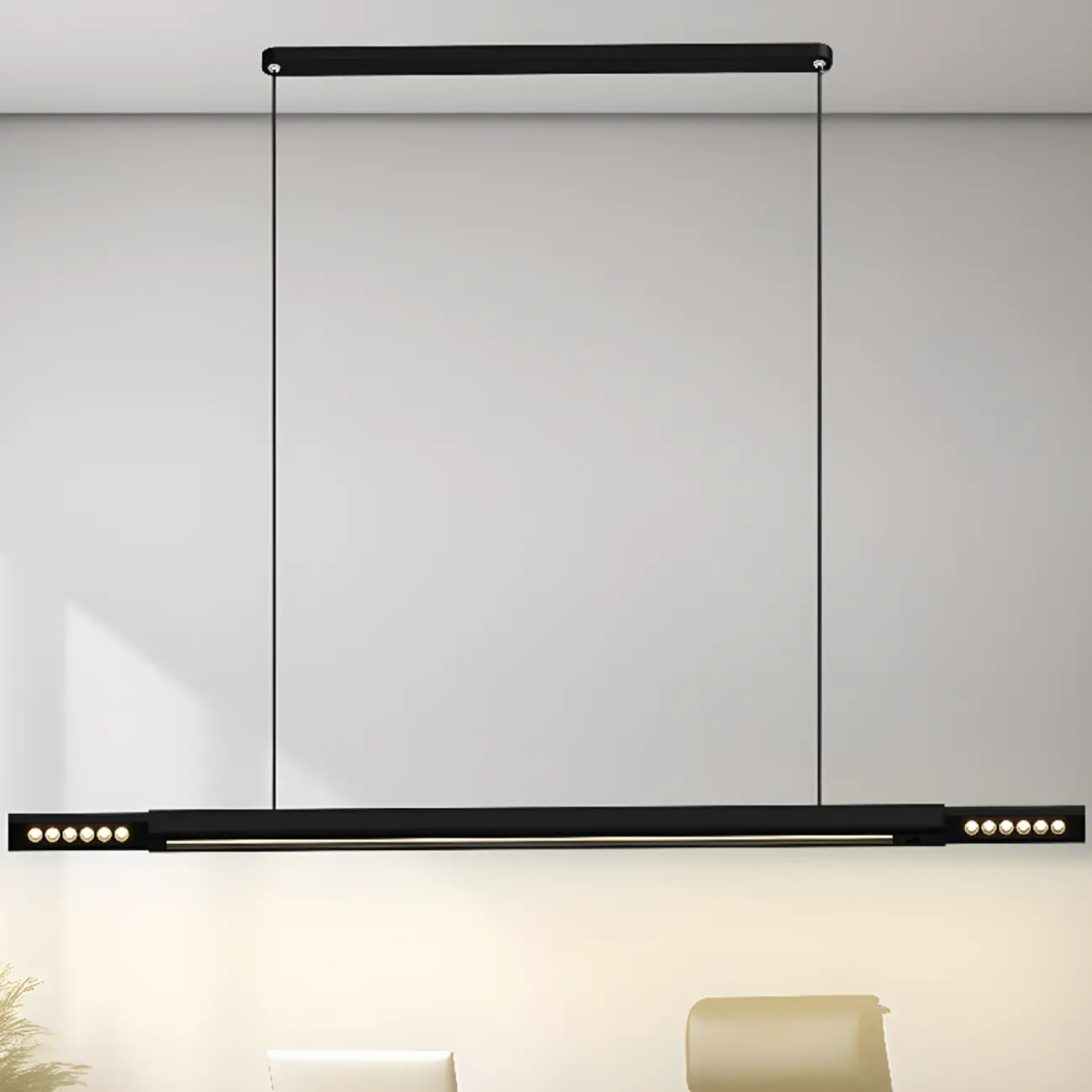 Adjustable Natural 3-Light Linear island Light for Modern Areas