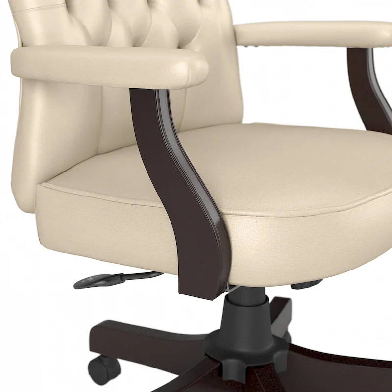Key West High Back Tufted Office Chair with Arms by Bush Furniture