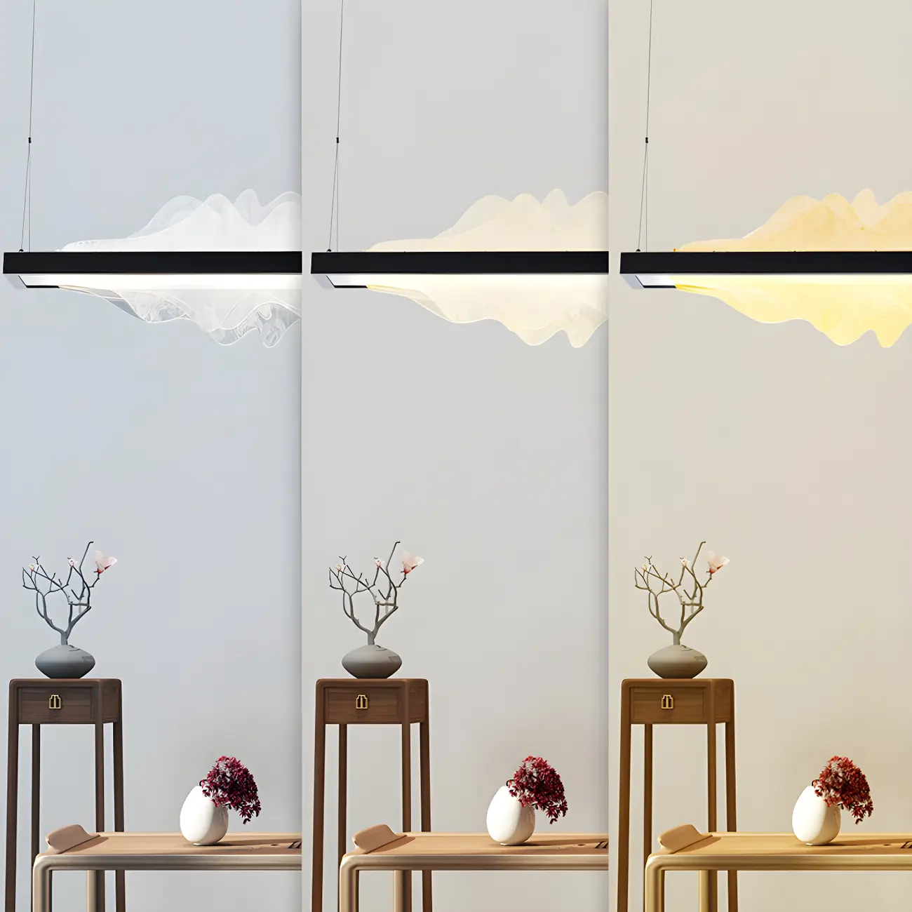 Modern Metal Rectangular Unique Pendant Light