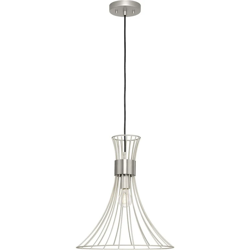 Lorin Collection One-Light Mid-Century Modern Metal Pendant Light - 18 in x 18 in x 16 in