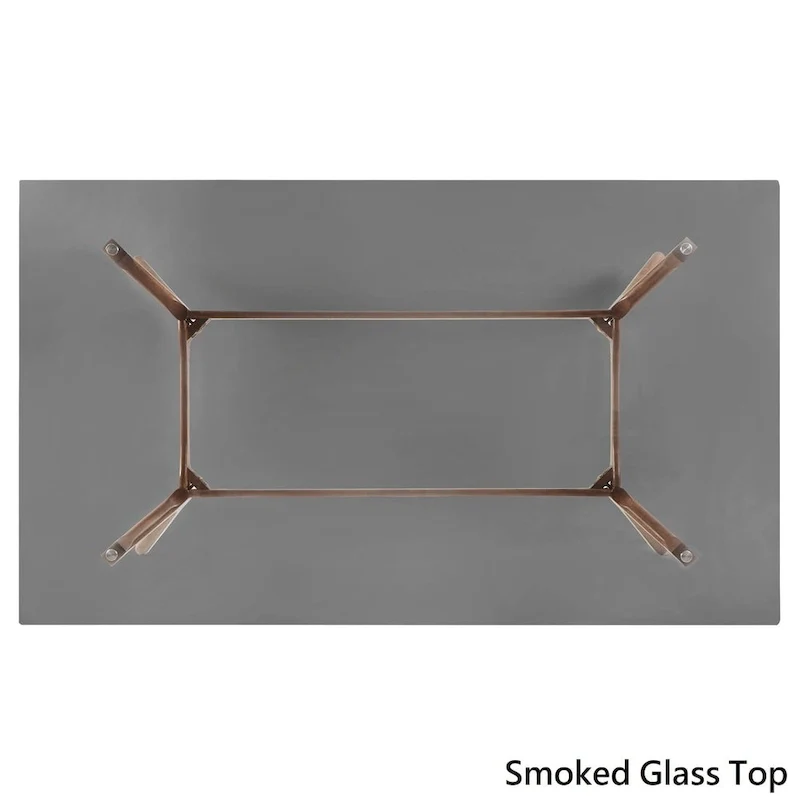 Mid-Century Dark Walnut Rectangular Dining Table