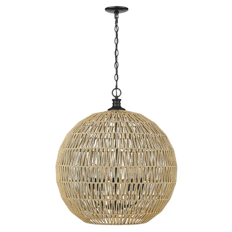 Florence 25  Wide 5-Light Pendant with Rope Shade
