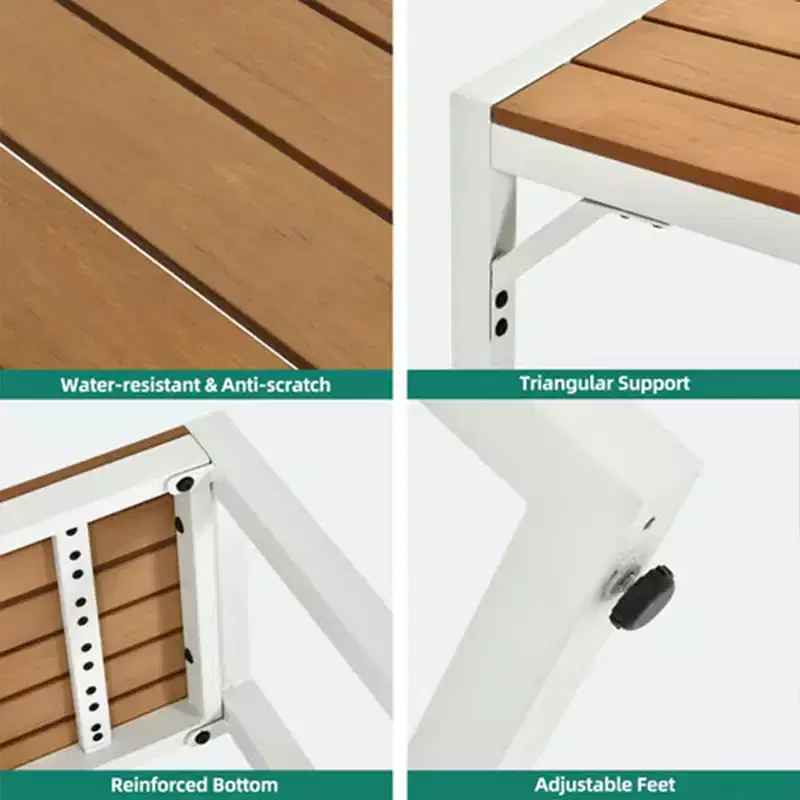 YITAHOME Patio Dining Table & Bench Set