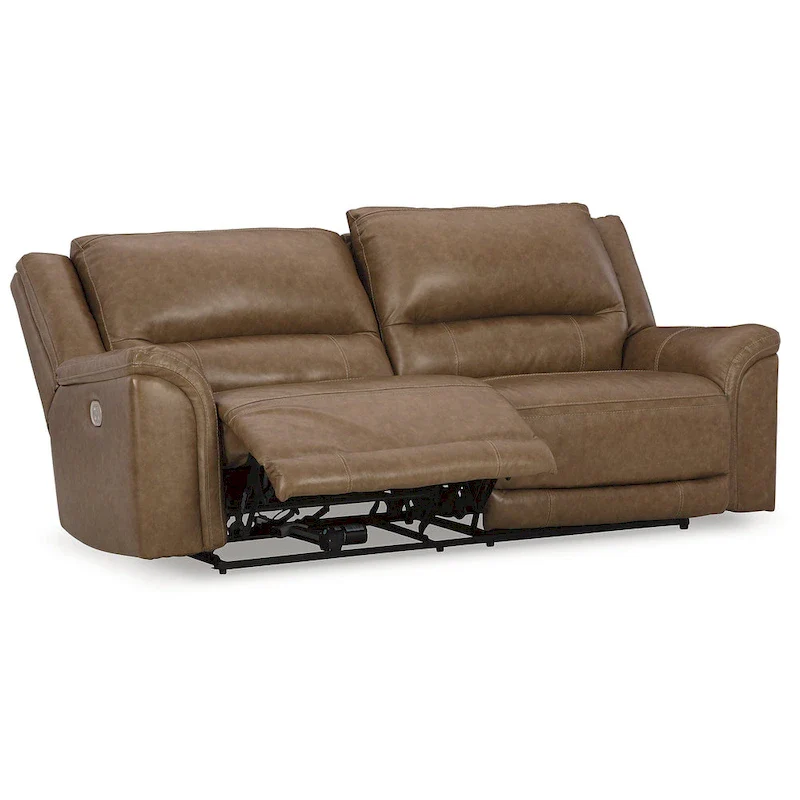 Trasimeno Caramel Power Reclining Sofa - 92 W x 40 D x 42 H