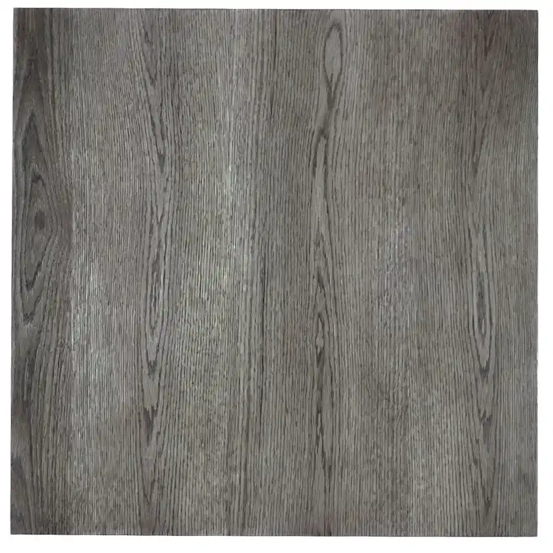 Wood Finish Coffee Table with Two Drawers - Black Metal Frame