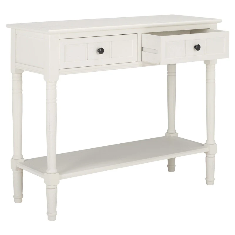 SAFAVIEH Camilla Grey 2-Drawer Console Table - 35.8 x 13.8 x 29.5 - 36Wx14Dx30H