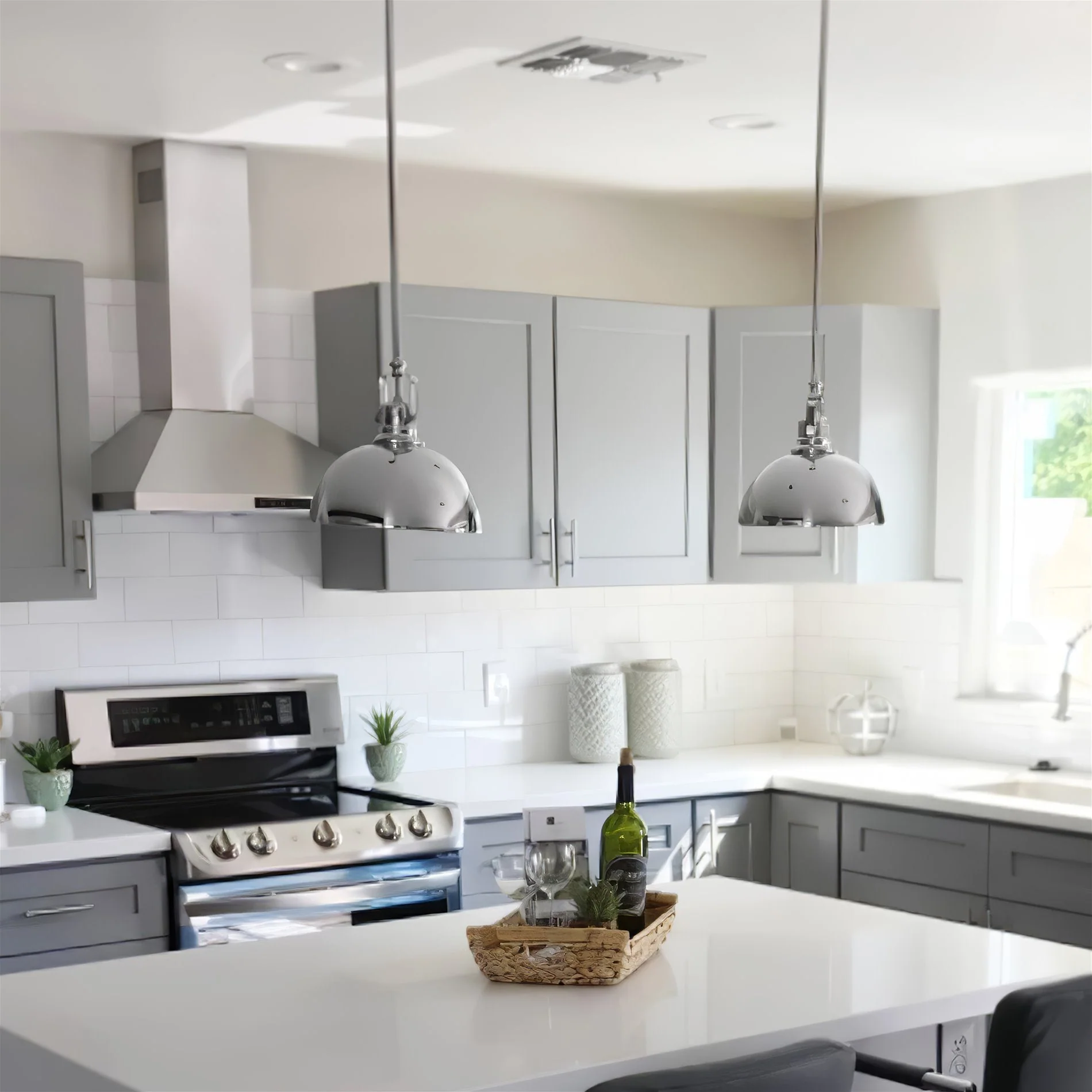 Belle 9 Modern Industrial Pendant Light