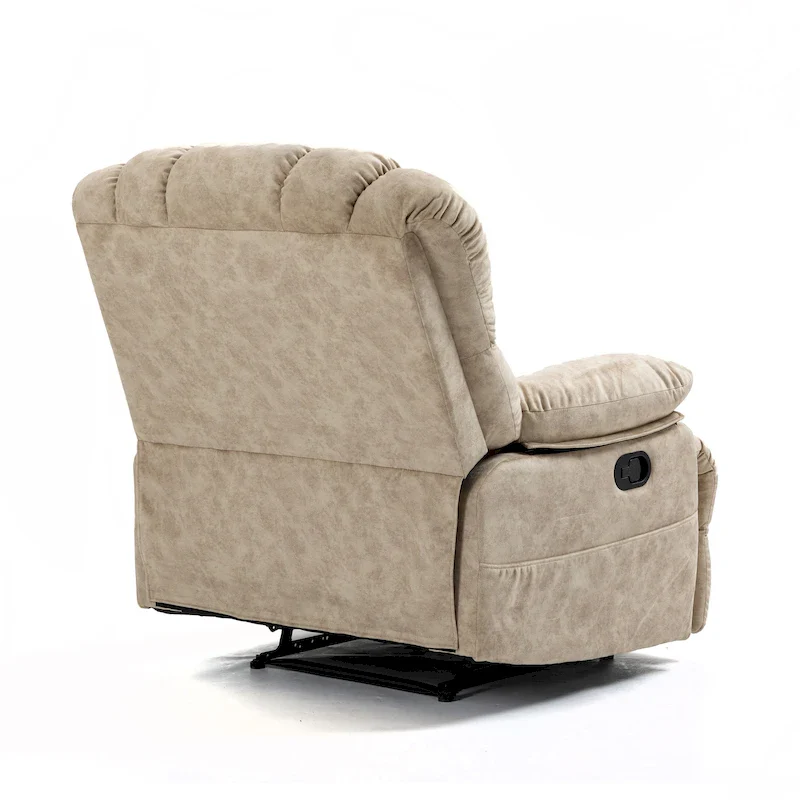 Large Manual Upholstered Recliner Chair