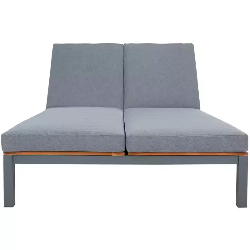 Jackman Double Lounge Chair W/ Cushion - Outdoor - PAT7729 - Safavieh