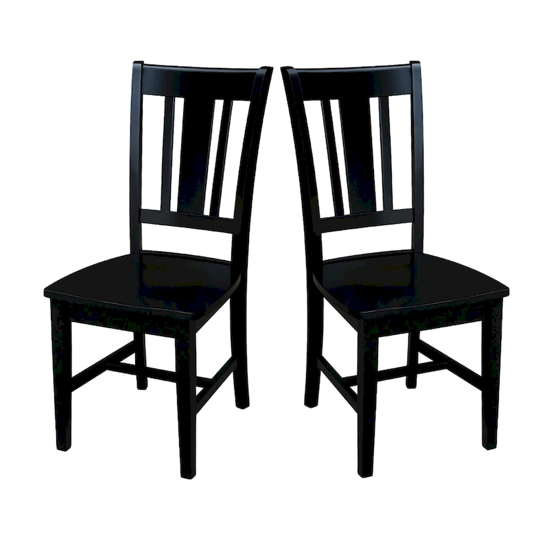 International Concepts Solid Wood San Remo Splatback Chairs, Set of 2