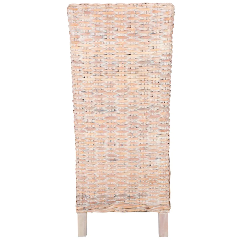 SAFAVIEH Candy Natural Wicker Dining Chair (Set of 2) - 19 W x 22 D x 41 H - 19Wx22Dx41H