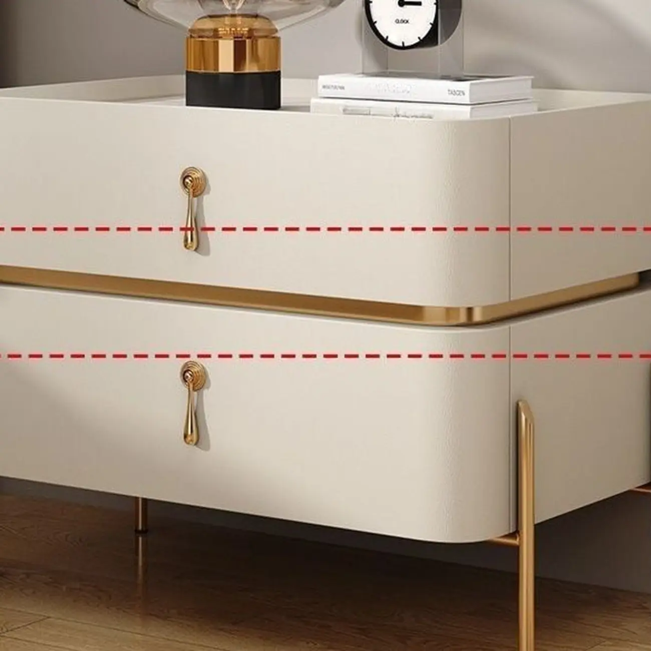 Modern Bedside Table with Sintered Stone Top