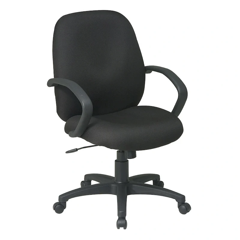 Executive Mid-Back Office Chair with Fabric Back.