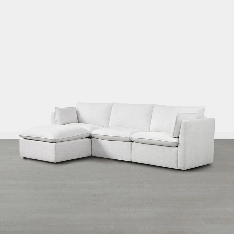 Cypress L-shape Sectional Couches Modular Sofa with Ottoman