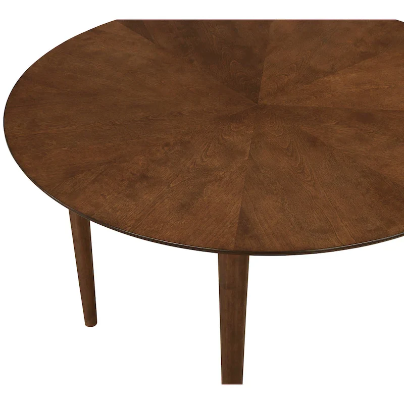 Walnut 47-inch Round Leg Dining Table