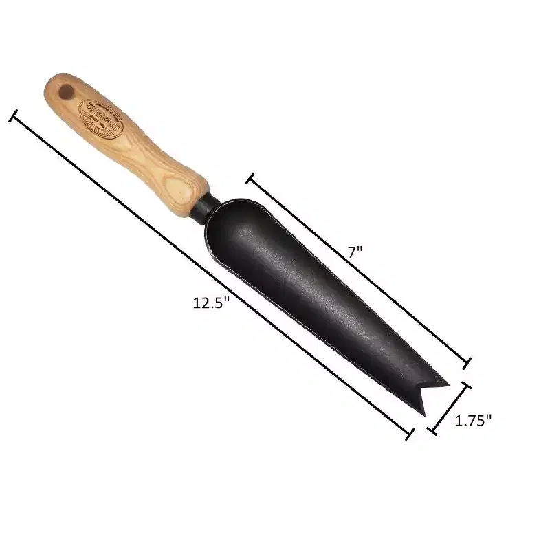 DeWit Snake Tongue Trowel  Versatile Heirloom Tool for Transplanting & Weeding
