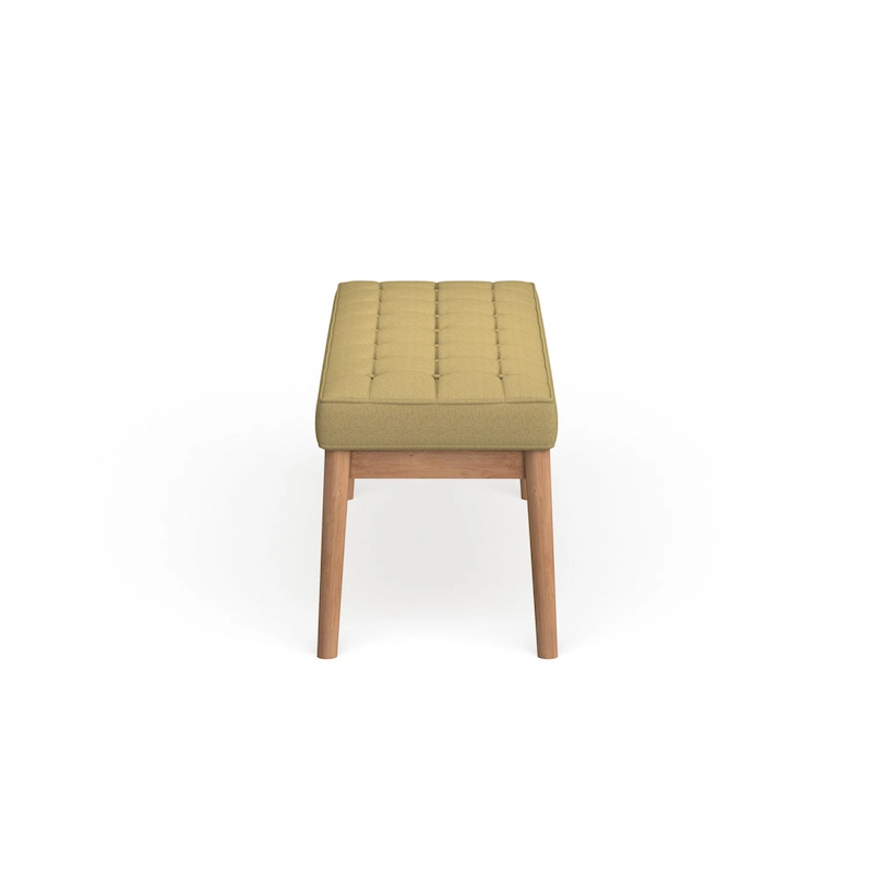 Saxon Mid-century Tufted Fabric Ottoman Bench by Christopher Knight Home - 43.00 L x 15.75 W x 17.00 H