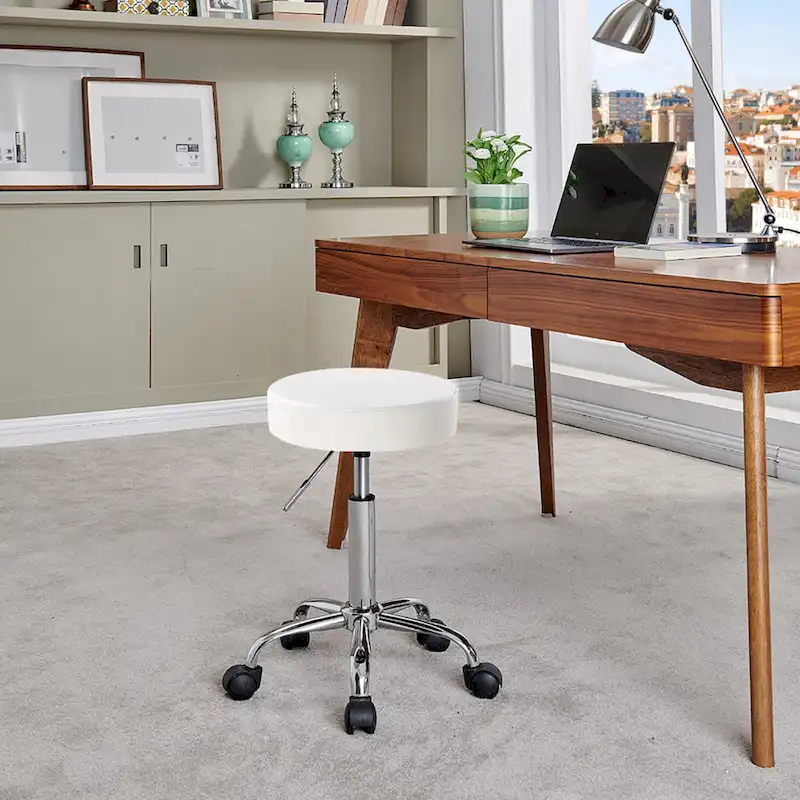 Backless PU Leather Salon Spa Rolling Stool