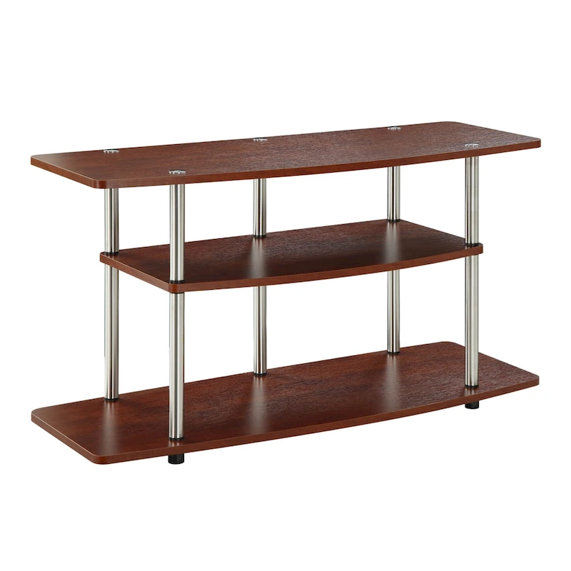Convenience Concepts Designs2Go No Tools 3 Tier Wide TV Stand