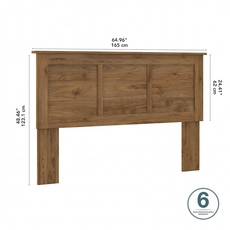 Queen Ash Grey Headboard