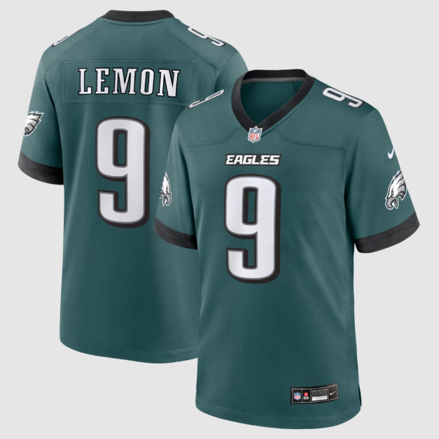 Philadelphia Eagles Makai Lemon Green 2026 Draft First Round Pick No. 20 Team Jersey