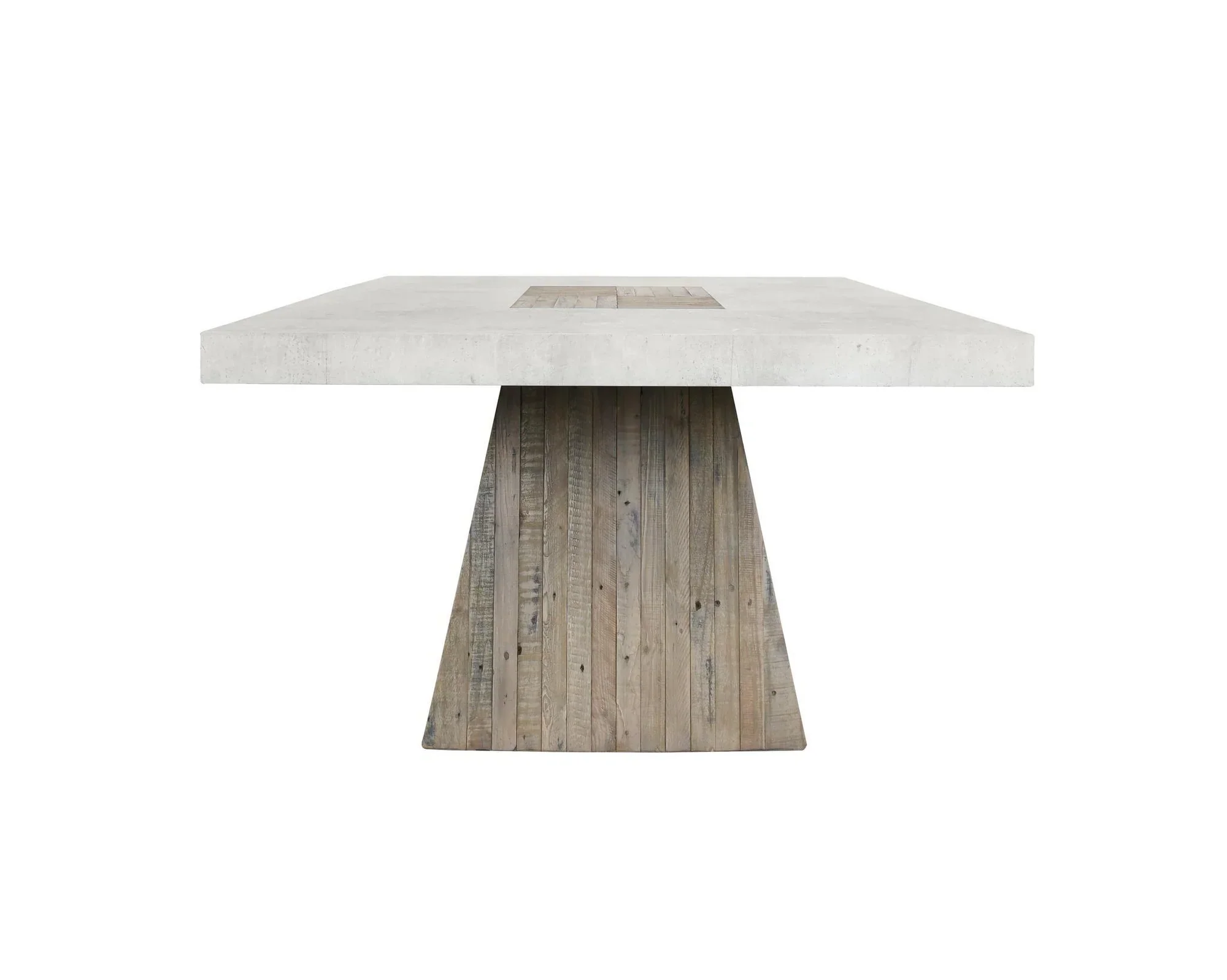 Grange Reclaimed Pine 94 Dining Table - Natural/Antique White