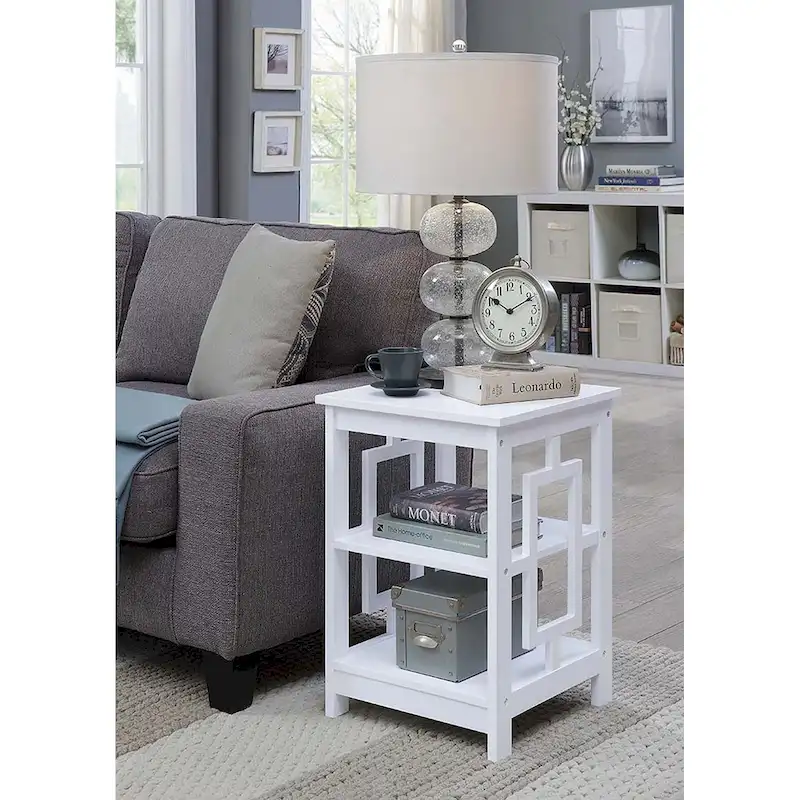 Convenience Concepts Town Square End Table with Shelves