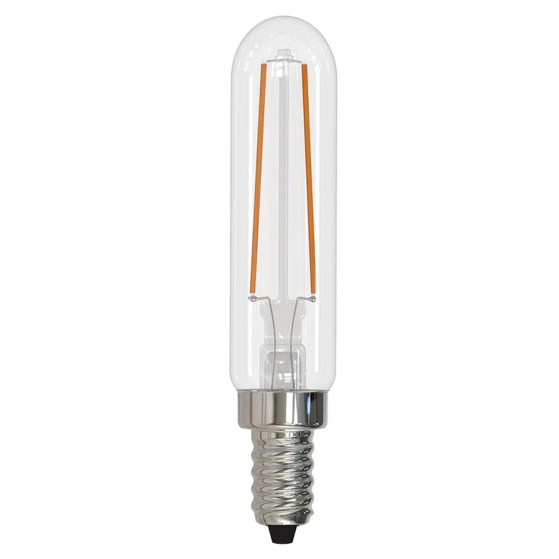 Bulbrite Pack of (4) 2.5 Watt Dimmable Clear Filament T6 Candelabra (E12) LED Bulb