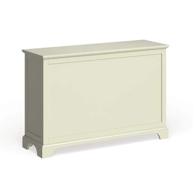 White Antique 8-Drawer Dresser with Optional Mirror, Single