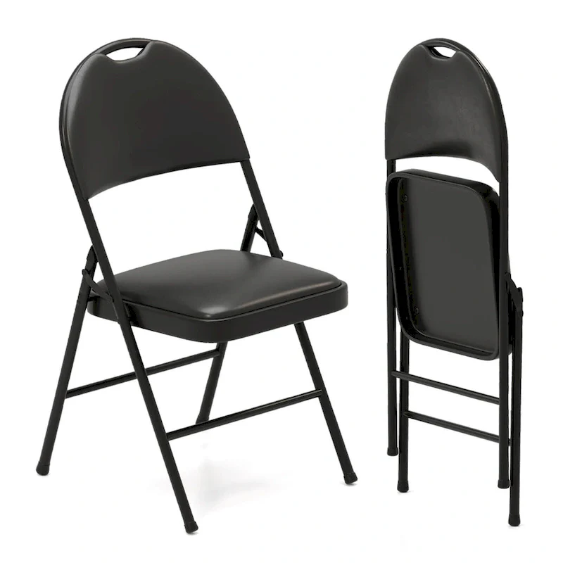 2/4/8/10/12 PCS Folding Padded Party Chairs with Metal Frame