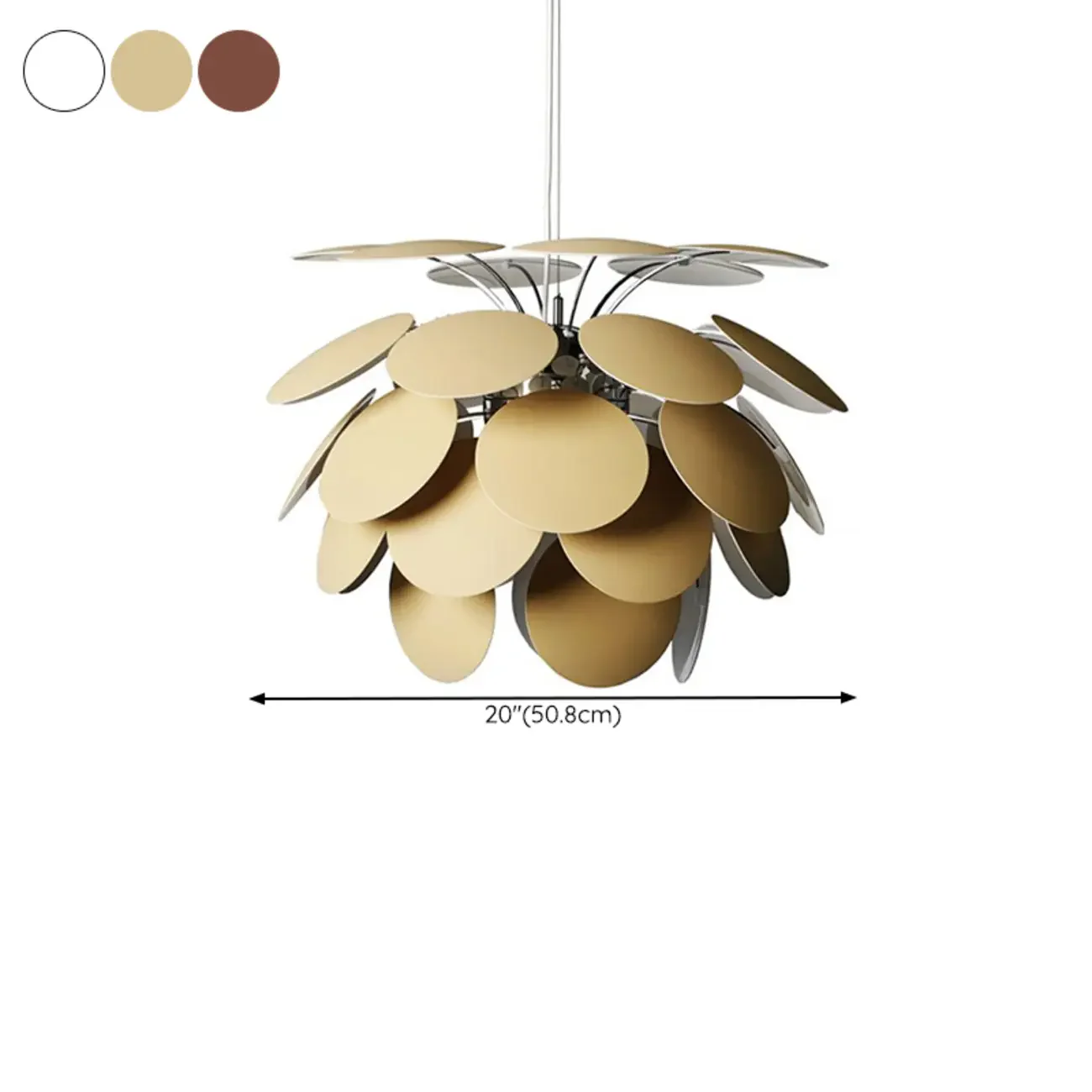 5 Tiers Modern Chandelier with Adjustable Metal Structure