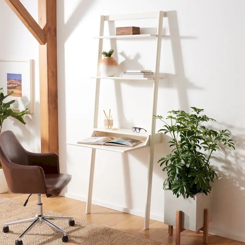 SAFAVIEH Leoma 2-Shelf Leaning Desk