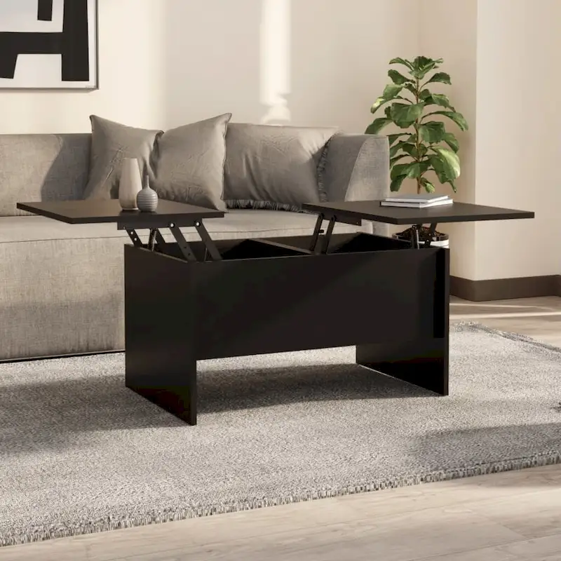 vidaXL Coffee Table Lift Top End Table Accent Side Sofa Table Engineered Wood - 31.5 x 19.7 x 16.7