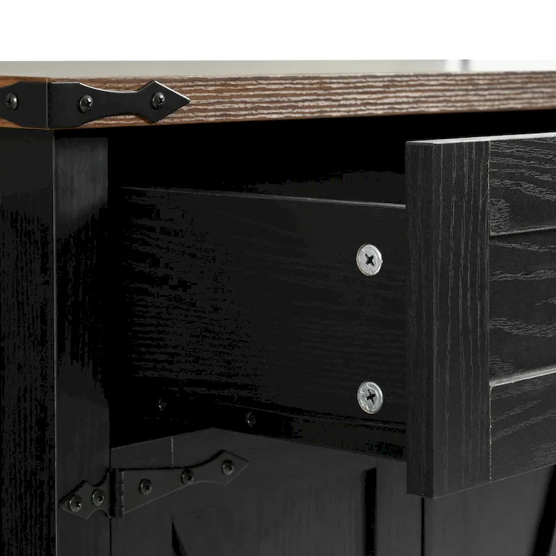 53.5 Farmhouse Kitchen Island with Power Outlet